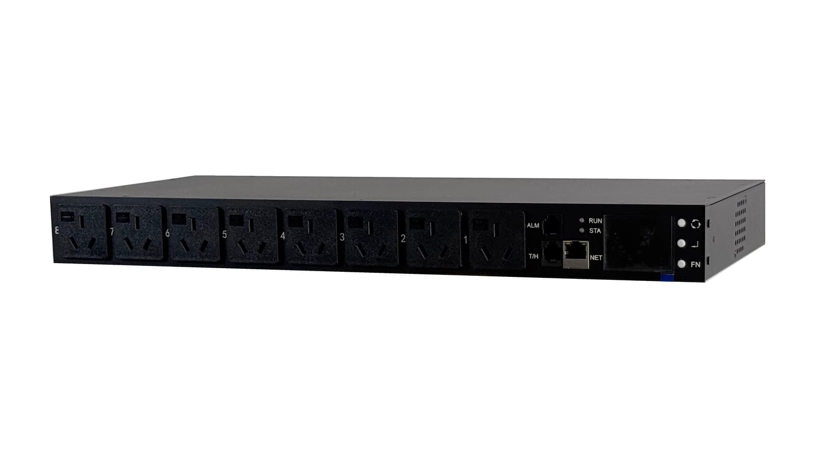 1U 8 Outlet Smart Pdu Front Right