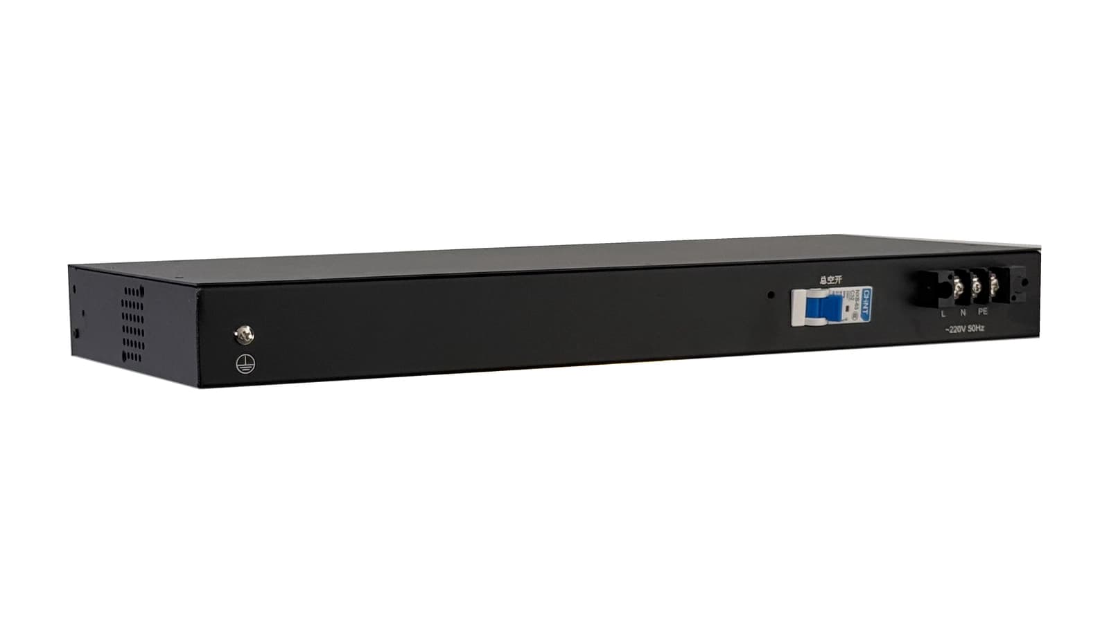 1U 8 Outlet Smart Pdu Rear Left